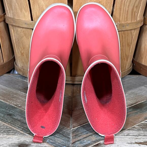 Helly Hansen JK Midsund Red White Rubber Waterproof Rain Boot Little Kid Size 13 - Picture 9 of 11